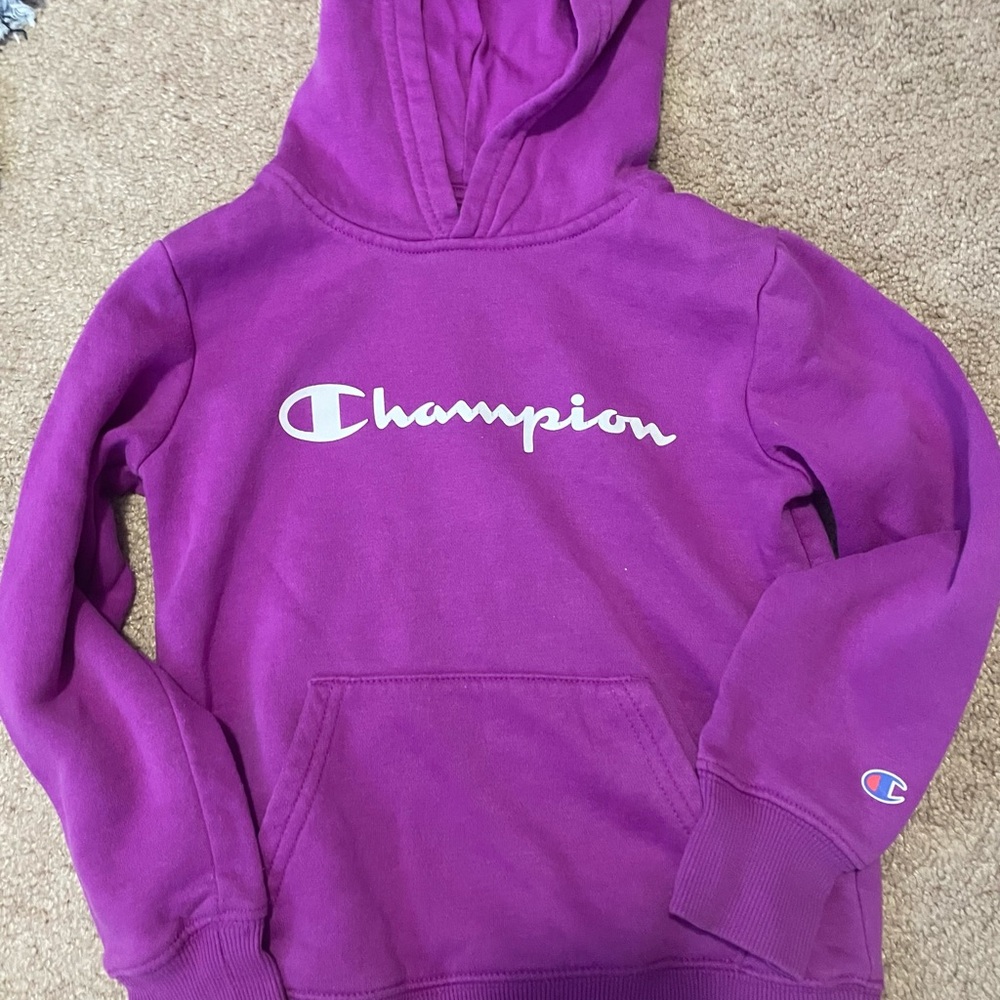 Champion Kids Purple Hoodie